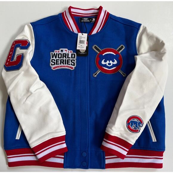 Pro Standard MLB Chicago Cubs Mashup Wool Women's Varsity Jacket Size XL - Picture 10 of 16